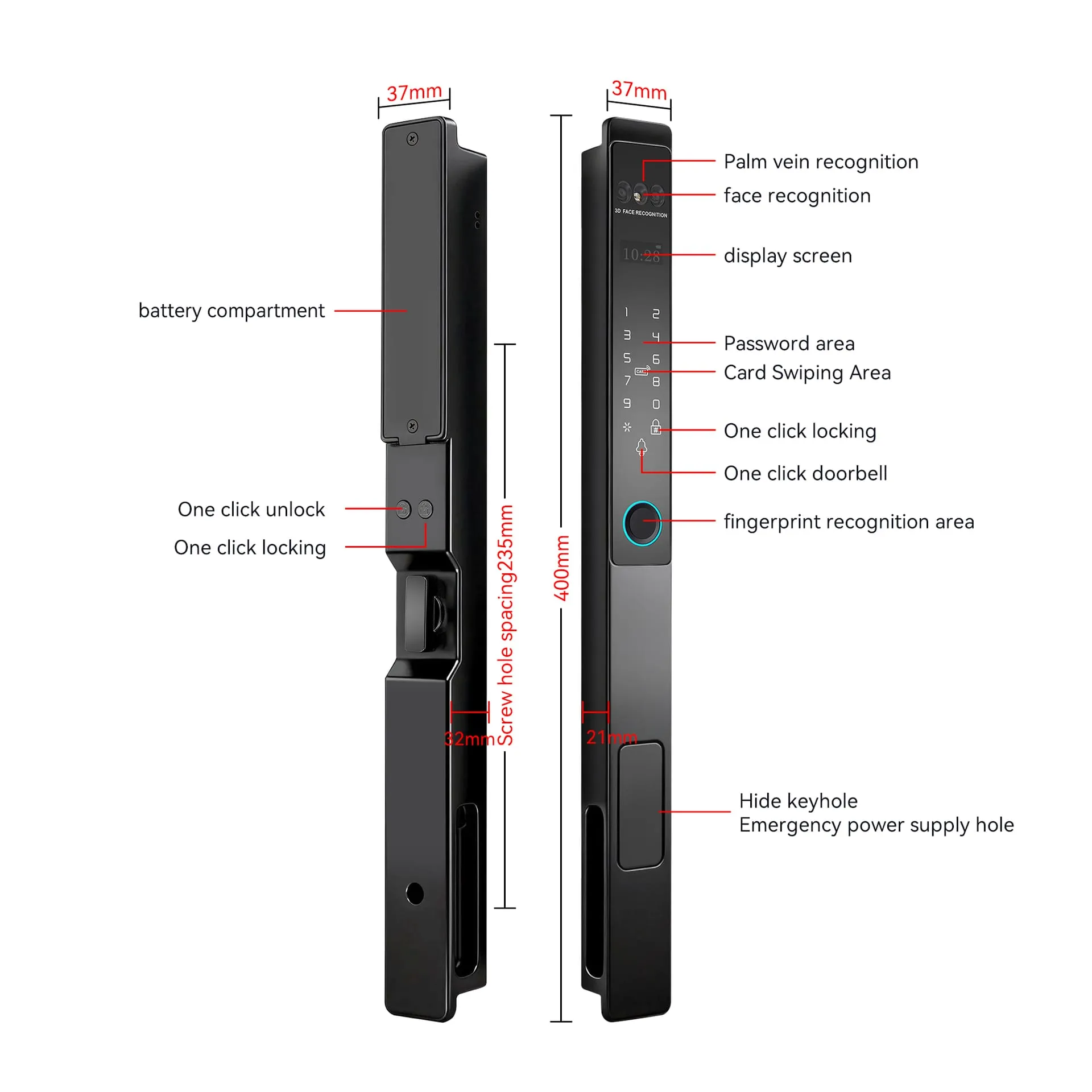 WAFU WF-H2 7合1 智能锁 — smart lock, face recognition | 产品图 4