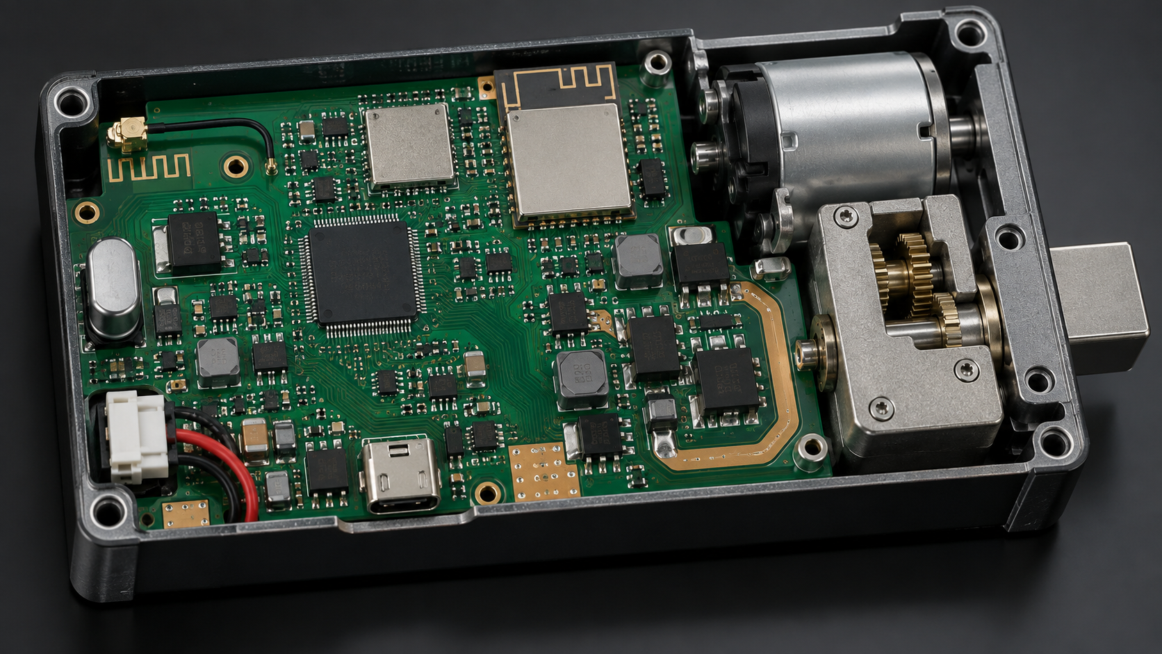 无线柜锁 PCB 与执行器架构